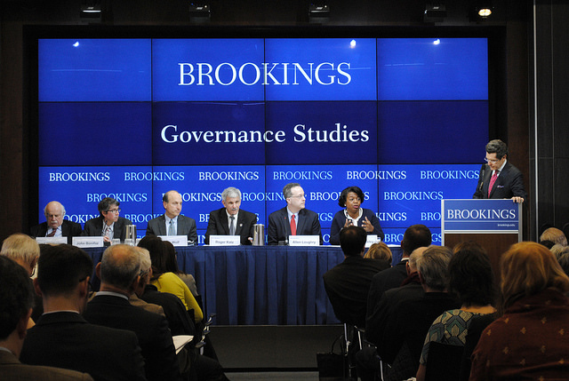 <p>Experts discuss solutions for money-in-politics reform at Brookings on the anniversary of Citizens United / Issue One</p> (Experts discuss solutions for money-in-politics reform at Brookings on the anniversary of Citizens United)