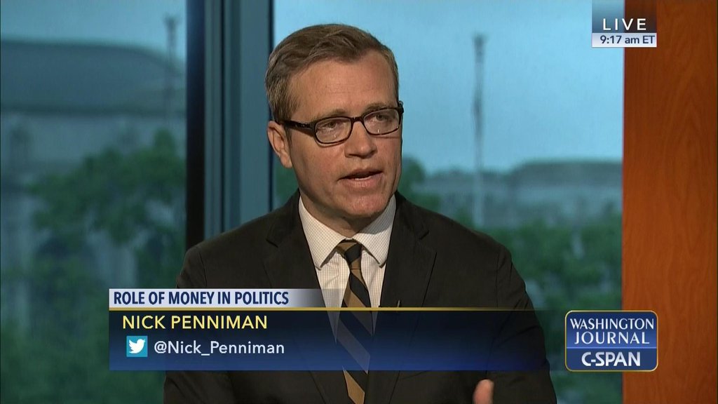 <p>Issue One Executive DIrector Nick Penniman on C-SPAN’s Washington Journal</p> (Issue One Executive DIrector Nick Penniman on C-SPAN's Washington Journal)